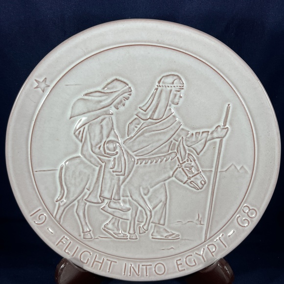 Frankoma John Frank 1968 Flight Into Egypt 1969 Laid In A Manger - Picture 2 of 6